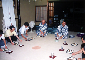 二階囃子終了後の食事会