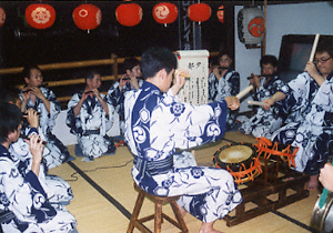 二階囃子稽古
