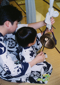 囃子の指導<