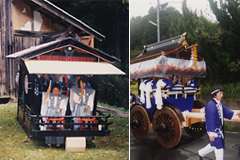 質美の屋台囃子・口八田の屋台囃子